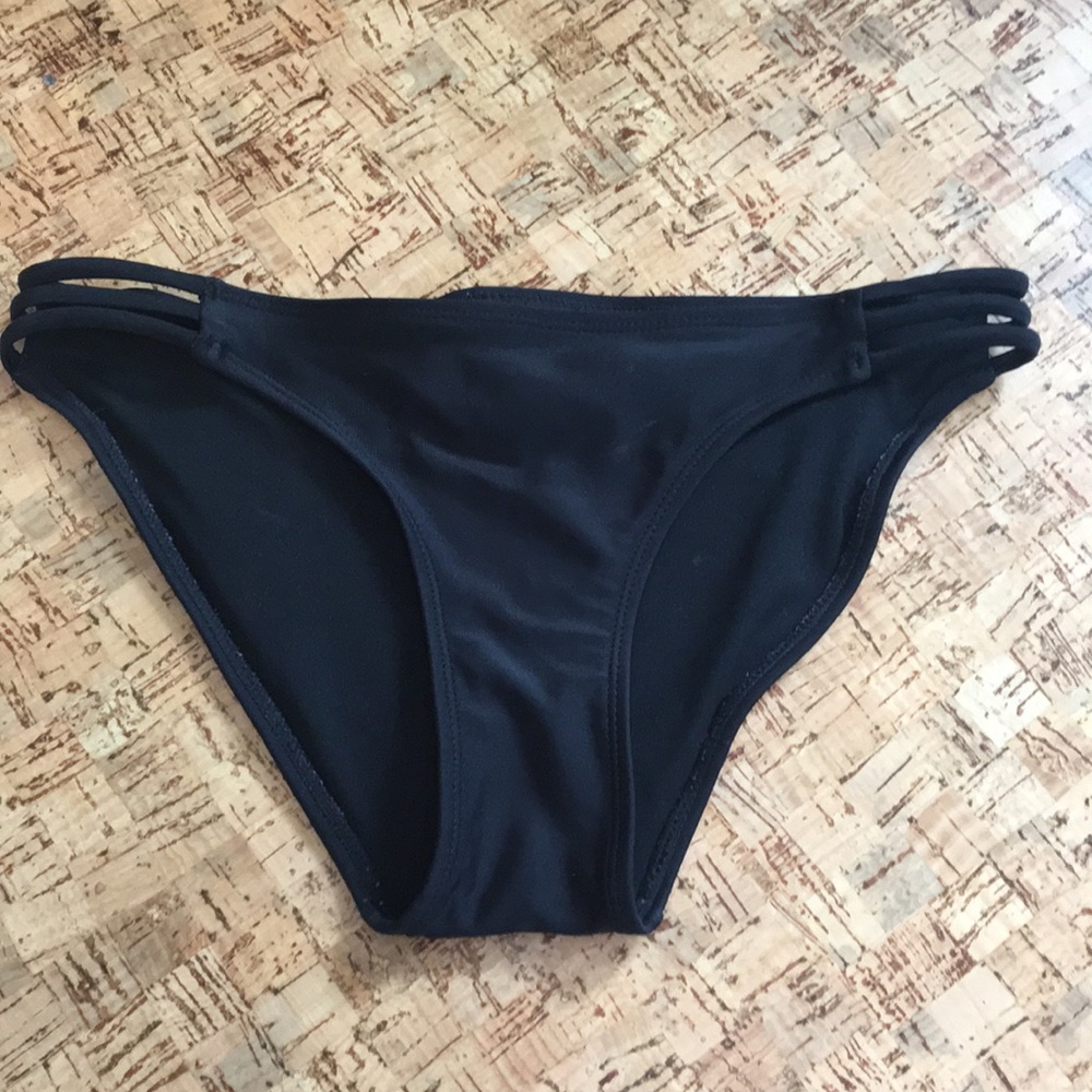 Xhilaration XS Juniors all black bikini bottom